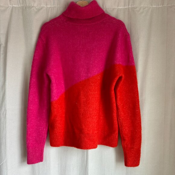 H&M Pink and Red Turtleneck Sweater - Picture 4 of 7